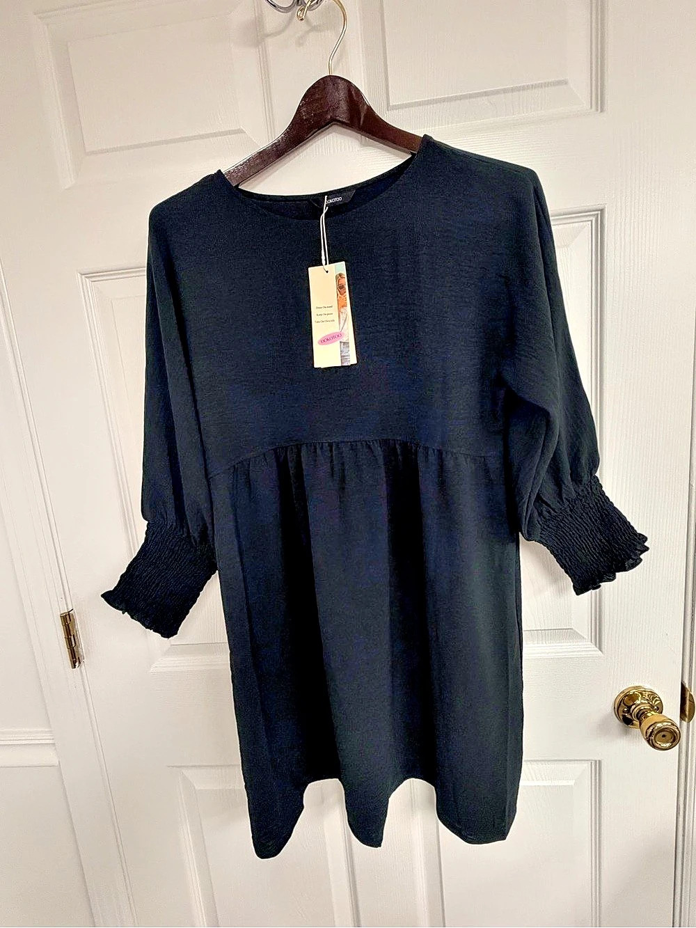DoKotoo Mini Dress in Black Size Medium NWT